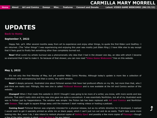 updates screenshot