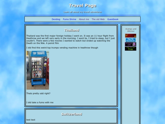 travel screenshot