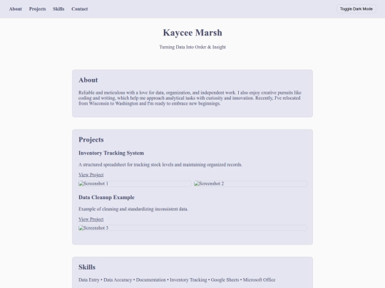 index screenshot
