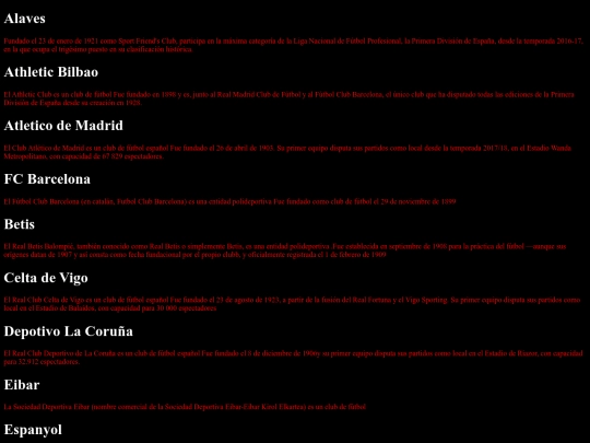 Equipos screenshot