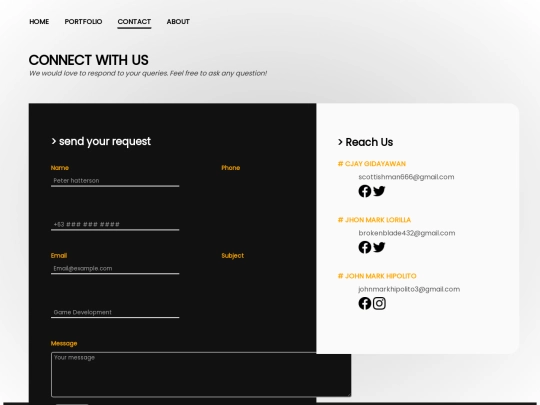 Pages/Contacts screenshot