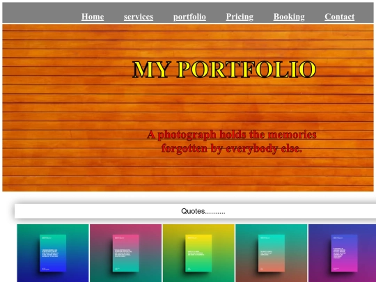 project/portofolio screenshot