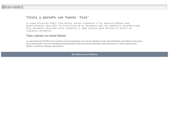 diferenteFuenteRobinso screenshot