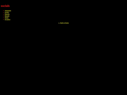 socials screenshot