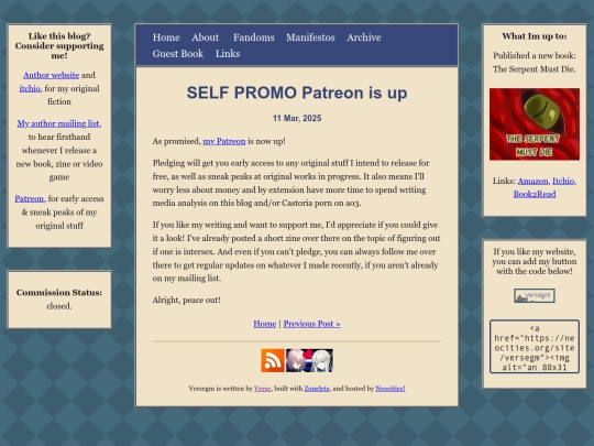 posts/2025-03-11-SELF-PROMO-Patreon-is-up screenshot