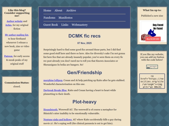 posts/2025-11-07-DCMK-fic-recs screenshot