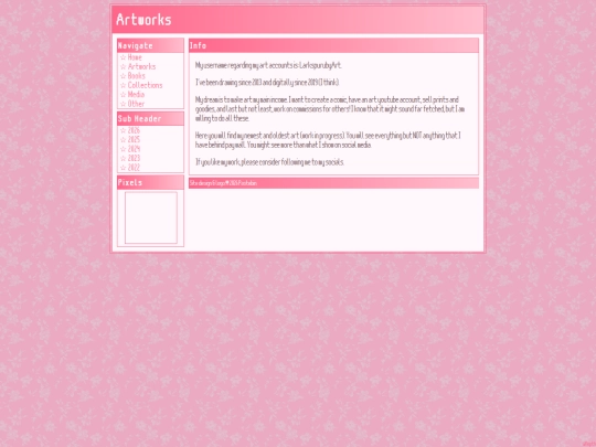 Hobbies/Artworks/main_page screenshot