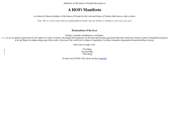 hofi/manifesto screenshot