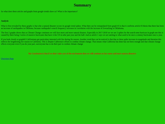 summary screenshot