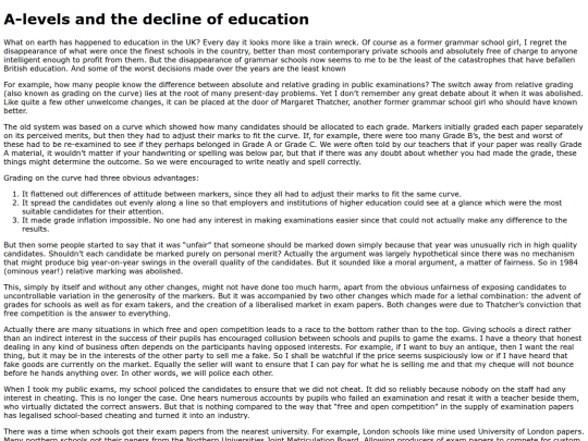 ramblings/A-levels screenshot