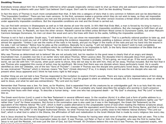 ramblings/doubting_thomas screenshot