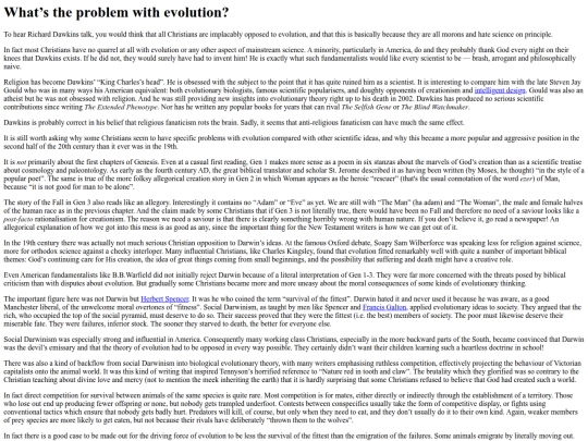 ramblings/evolution screenshot