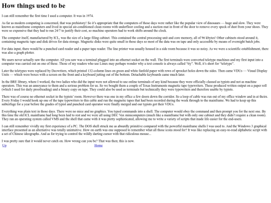 ramblings/how_it_used_to_be screenshot