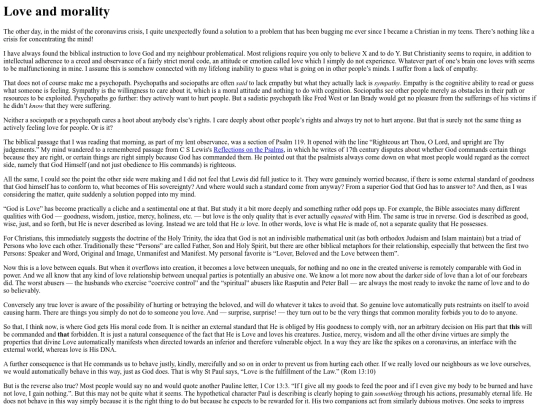 ramblings/love screenshot