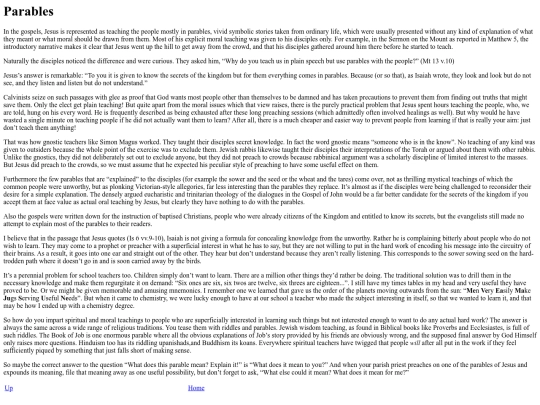 ramblings/parables screenshot