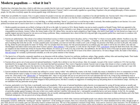 ramblings/populism screenshot