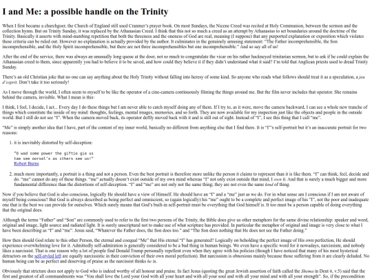 ramblings/trinity screenshot