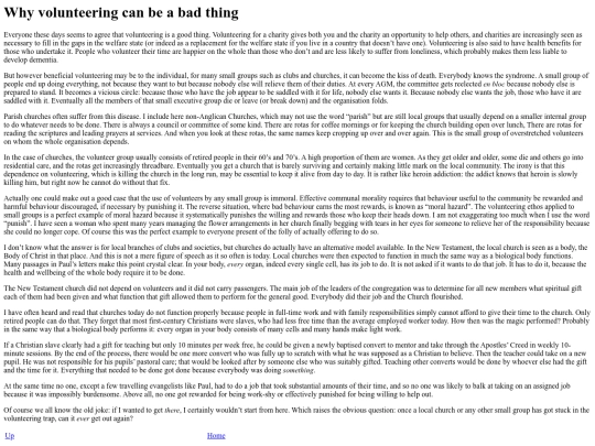 ramblings/volunteering screenshot