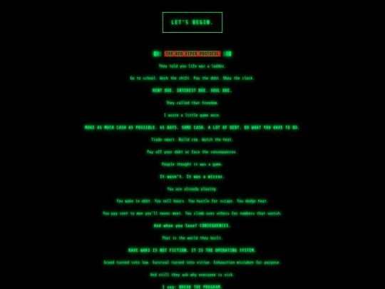 manifesto screenshot