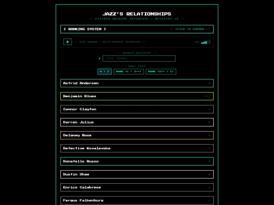 relationships screenshot