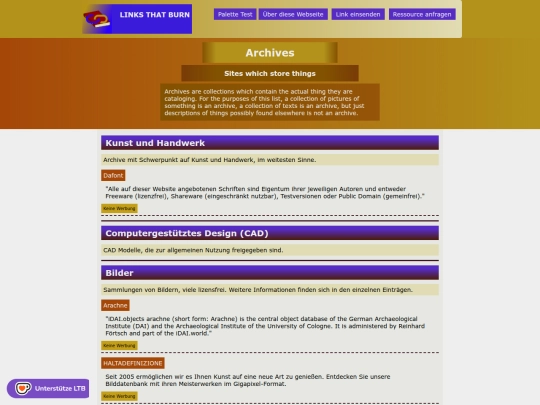 de/archives screenshot