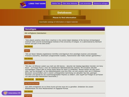 de/databases screenshot