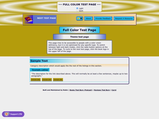 debug/testpage-fullcolor screenshot