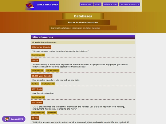 en/databasespg screenshot