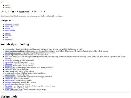 resources screenshot