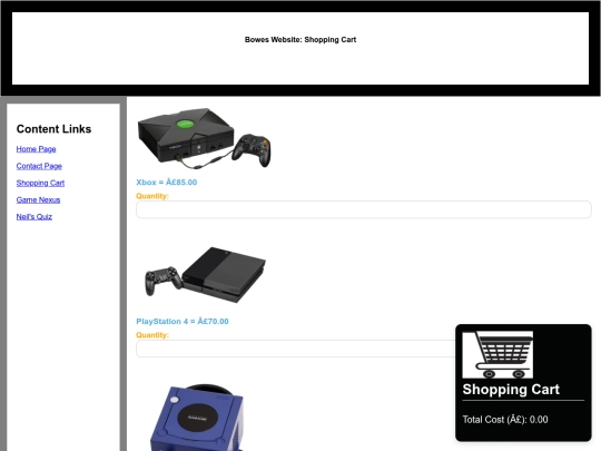 cart1 screenshot