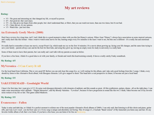 reviews screenshot