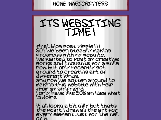 schizzy/blog/post/websiting-time screenshot