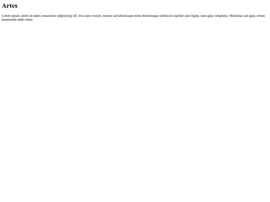 pages/artes screenshot