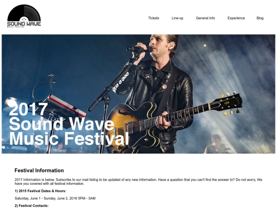 festivalinfo screenshot