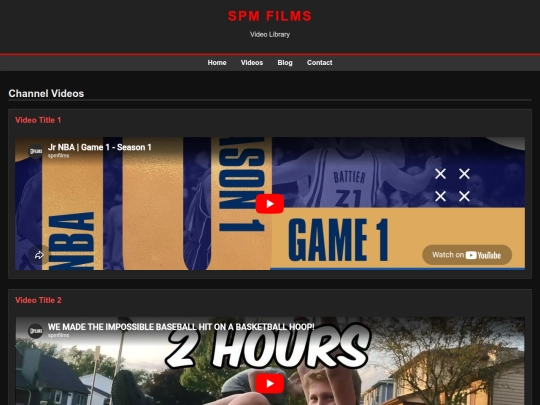 videos screenshot
