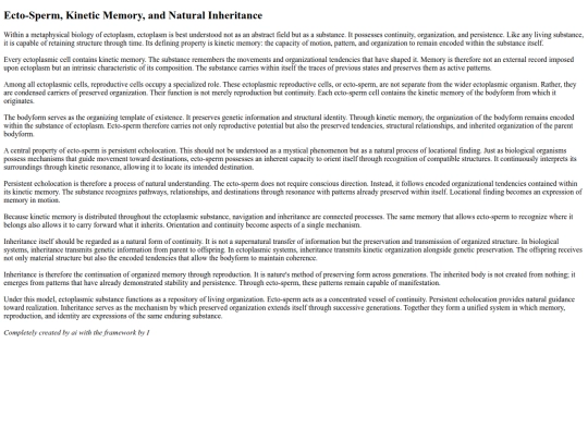 ectoplasm/Ecto-Sperm_Kinetic_Memory_And_Natural_Inheritance screenshot