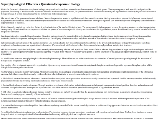 ectoplasm/SuperphysiologicalEffectsinaQuantumEctoplasmicBiology screenshot