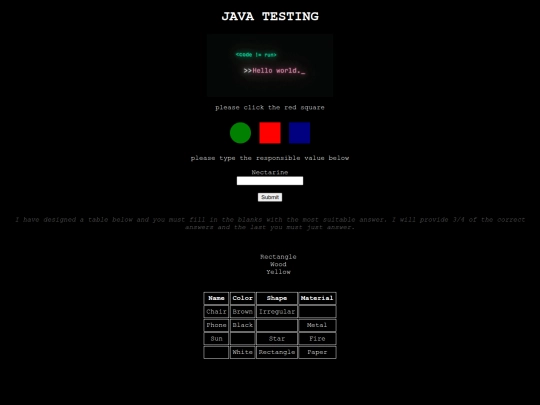 test2/javatest3 screenshot