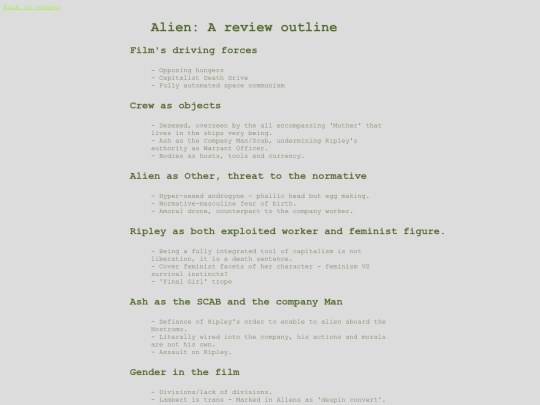 essays/alien screenshot