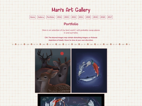 art/portfolio screenshot