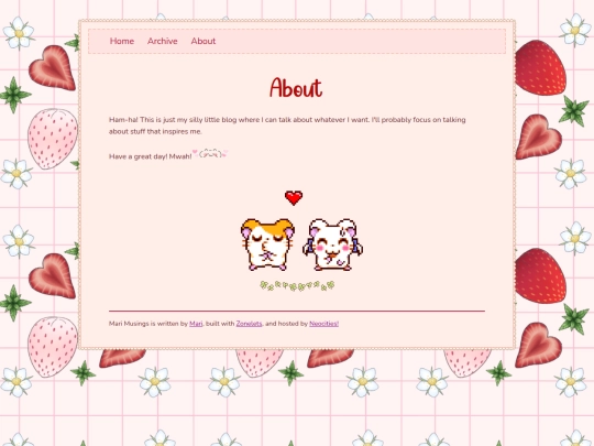 blog/about screenshot