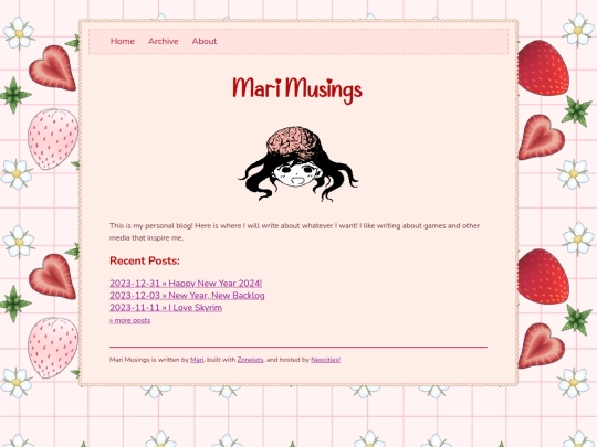blog screenshot