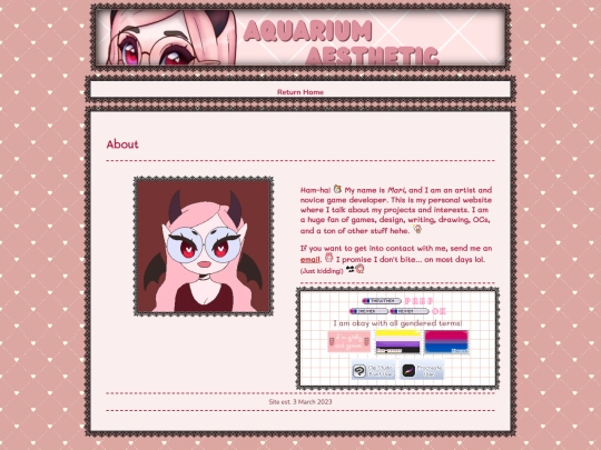 personal/about screenshot