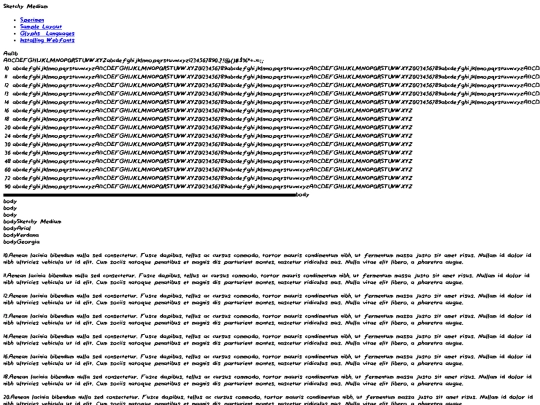 sketch font webkit/sketchy-demo screenshot