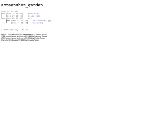 garden/html screenshot