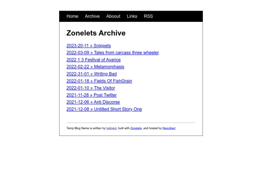 archive screenshot
