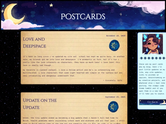 blog screenshot