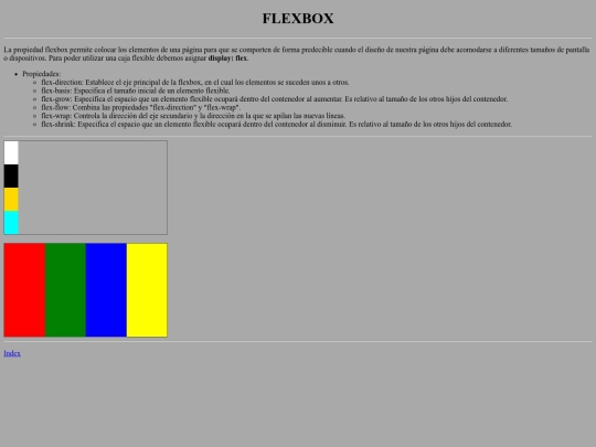 ProyectoCSS/Flexbox screenshot