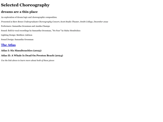 choreography screenshot