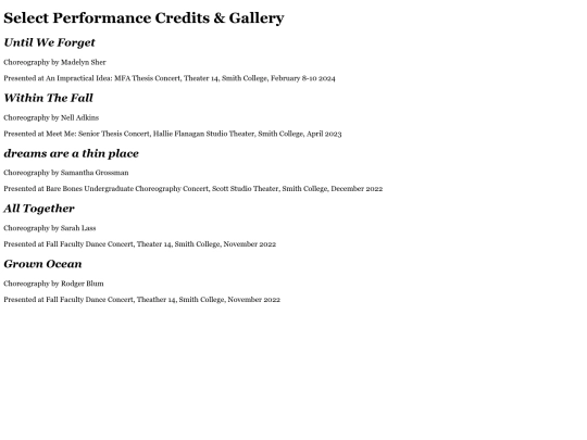 performance screenshot